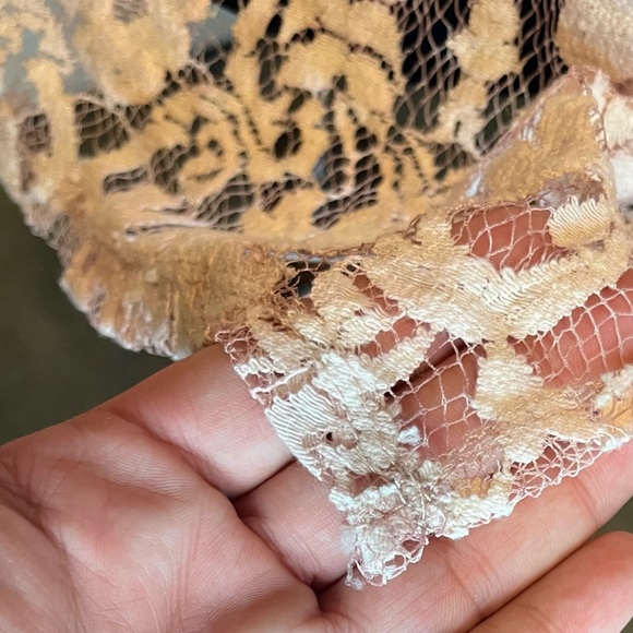 Democracy Layered Lace Dusty Pink Blouse size M - Picture 16 of 16